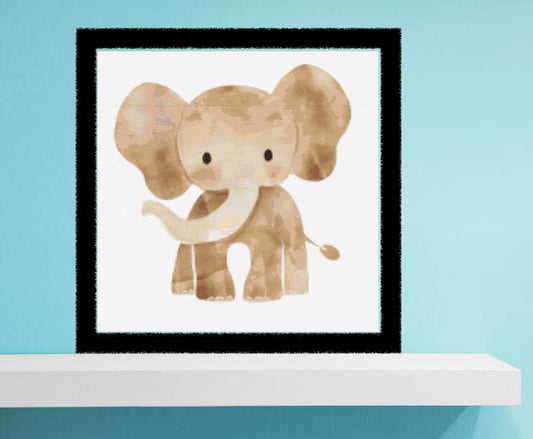 Elephant cross stitch pattern