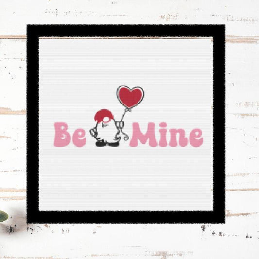 Be Mine Gnome Cross stitch pattern