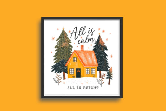 Christmas house cross stitch pattern